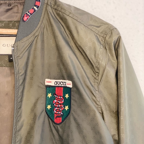 Olive green Gucci Jacket - Picture 4 of 5